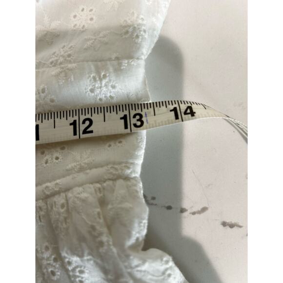 Altar'd State‎ Eyelet Embroidered Halter White Dress Sz Small Women 100% Cotton - Picture 9 of 11